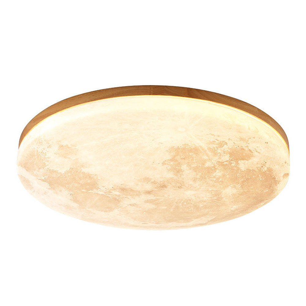 Creative Round Moon LED Ceiling Light - Cueteks