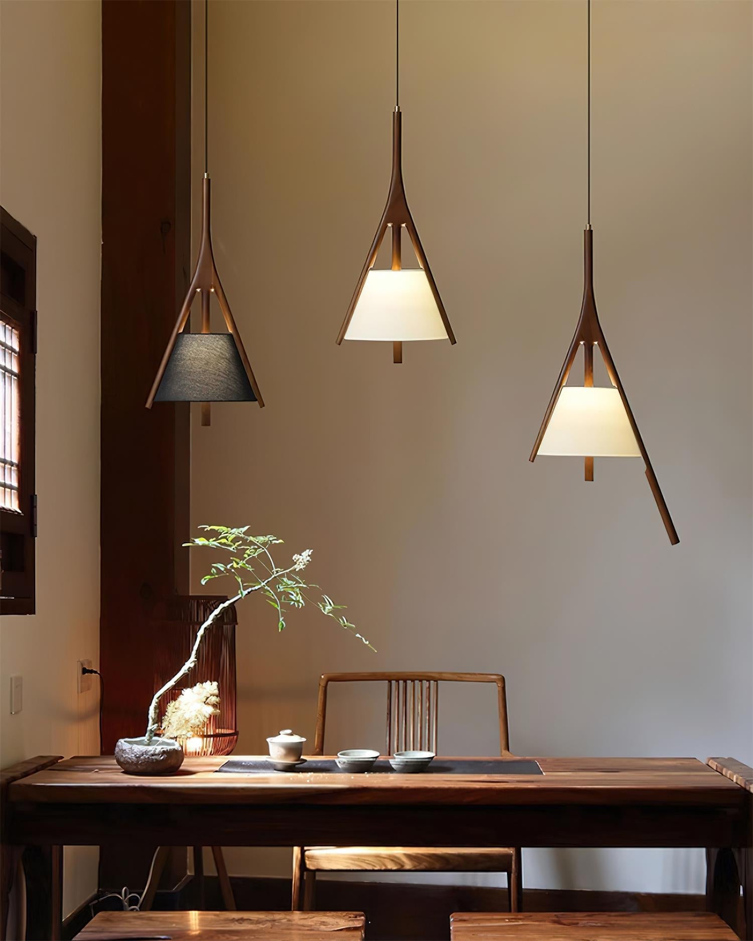 Nanzhi Wood Pendant Lamp - Cueteks