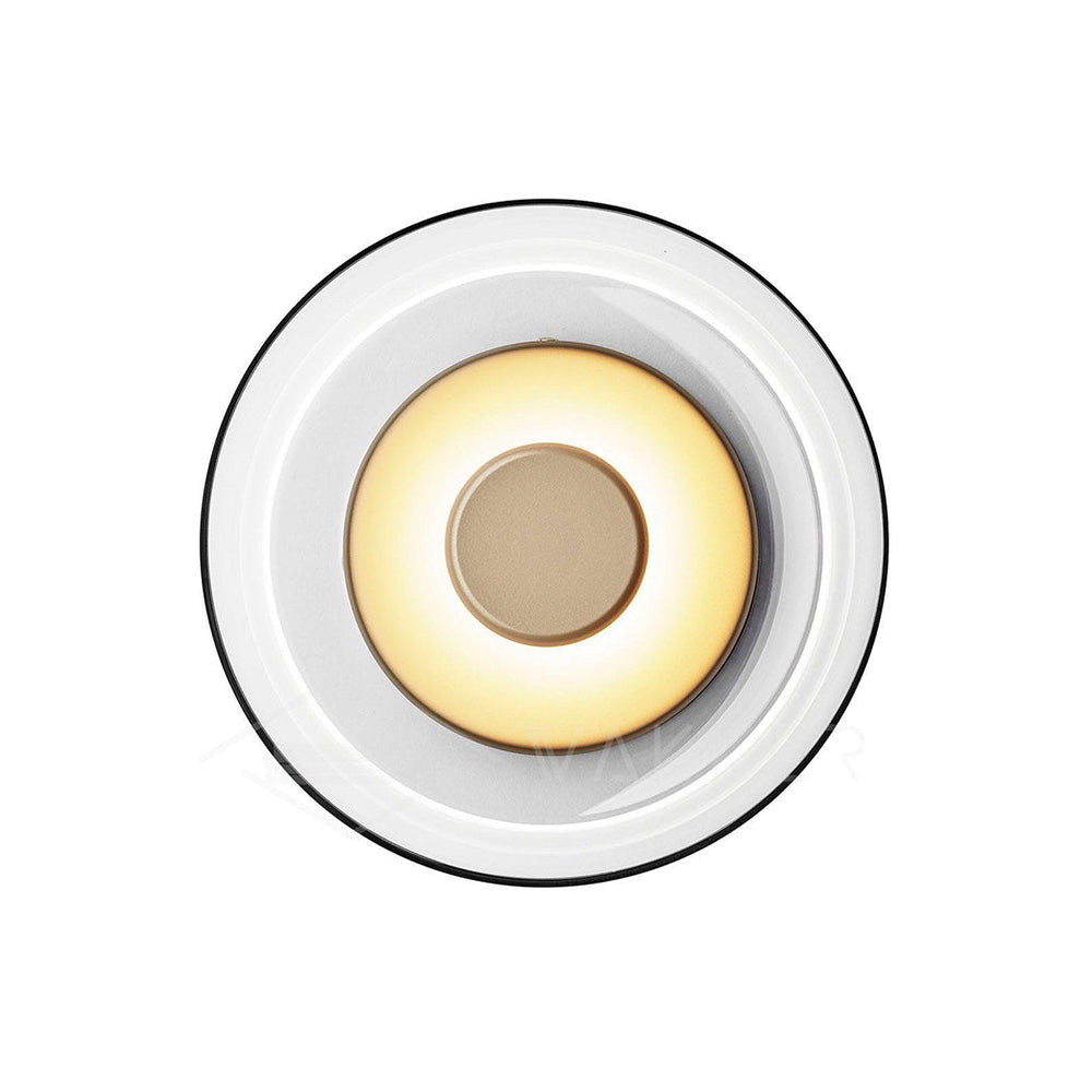 Modern Clear Round LED Glass Wall Sconce - Cueteks
