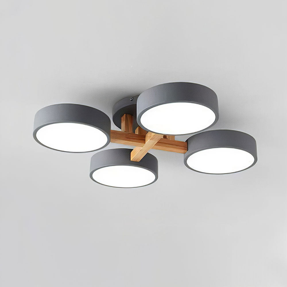 Contemporary Acrylic Multi-Heads Ceiling Light - Cueteks
