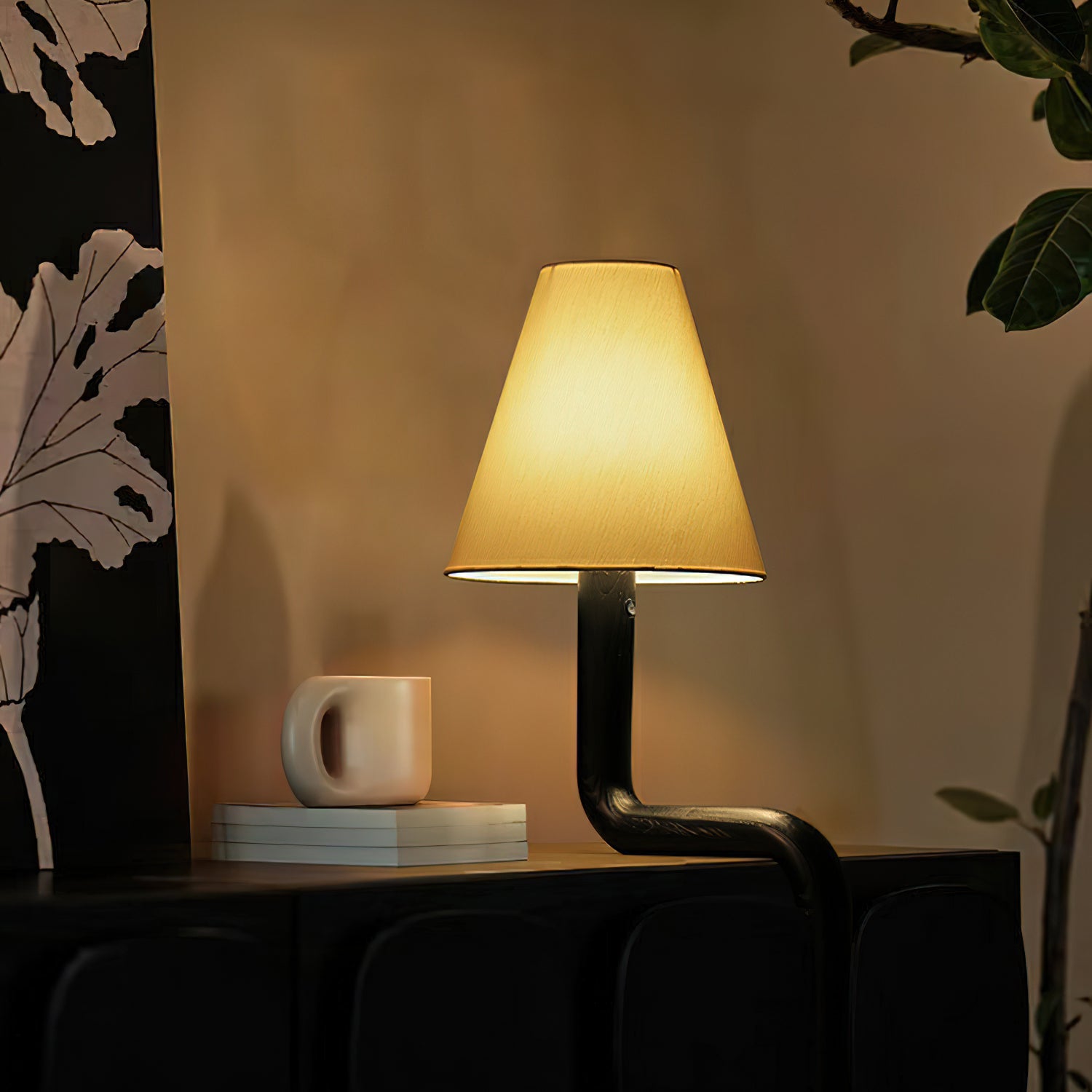 Bend Wood Table Lamp - Cueteks