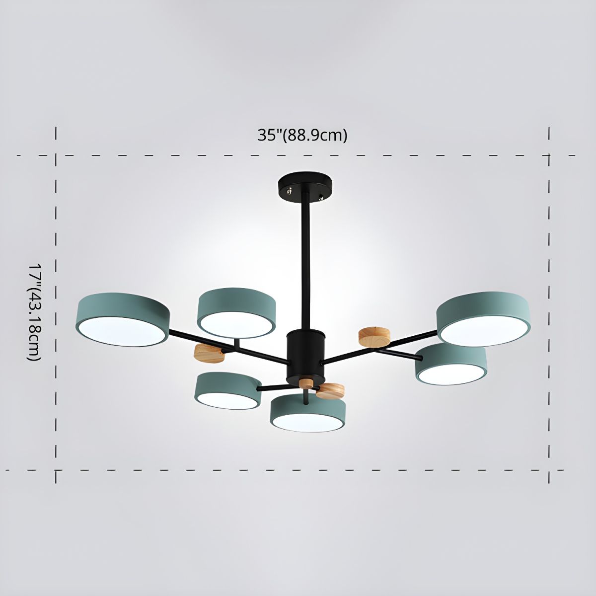 Contemporary Acrylic LED Hanging Pendant Light - Cueteks
