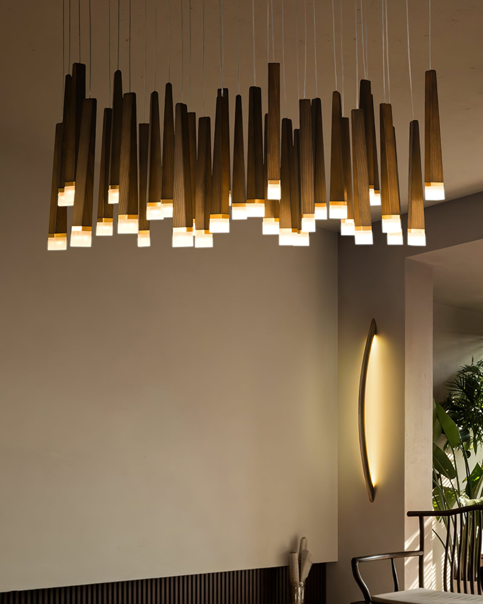 Firewood Stick Chandelier - Cueteks