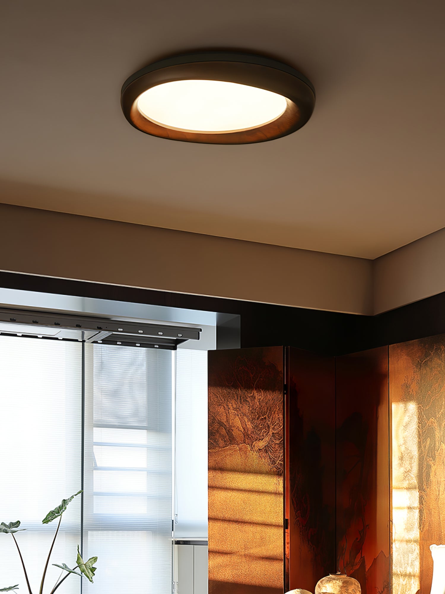 Zenova Wood Ceiling Light - Cueteks