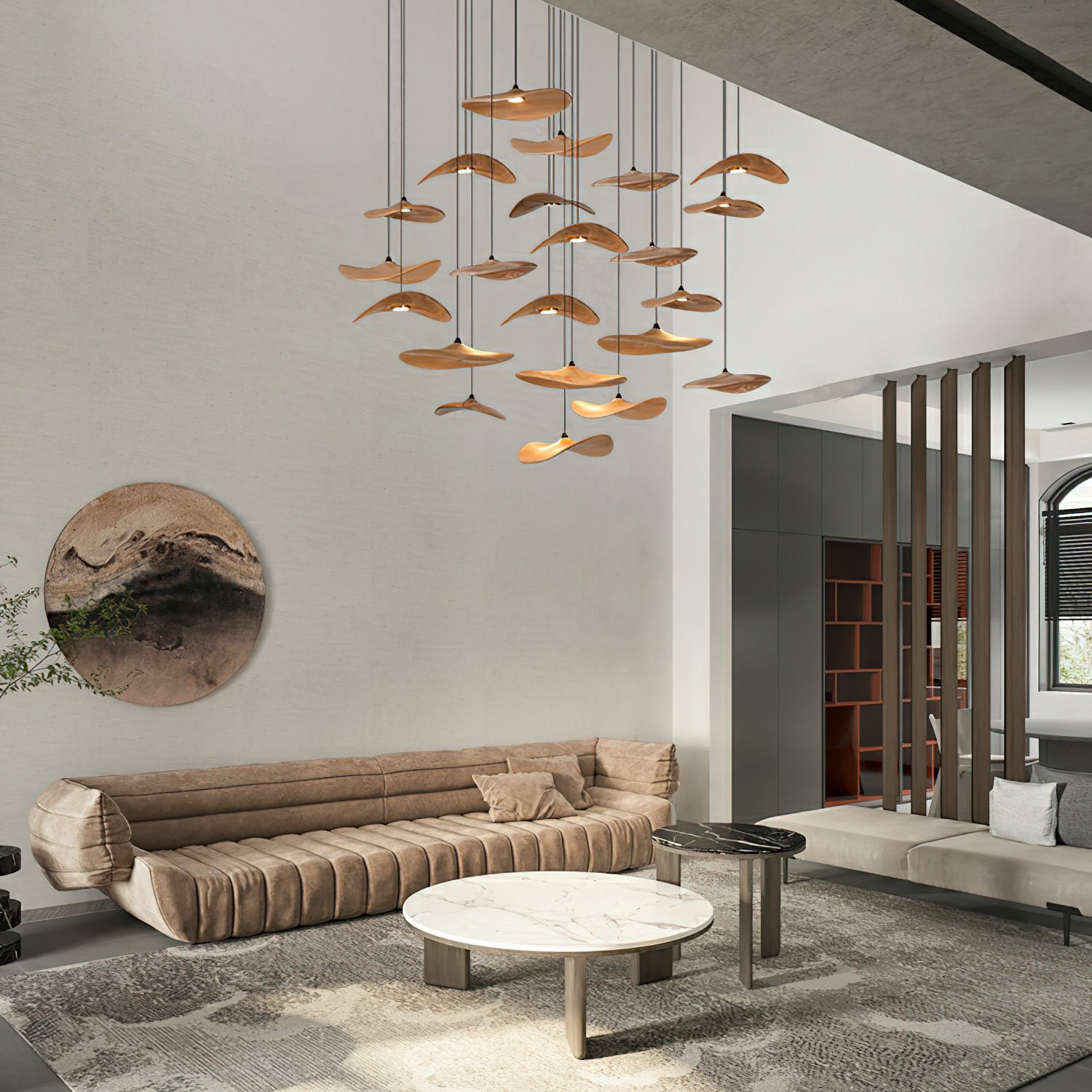 Empty Leaf Chandelier - Cueteks