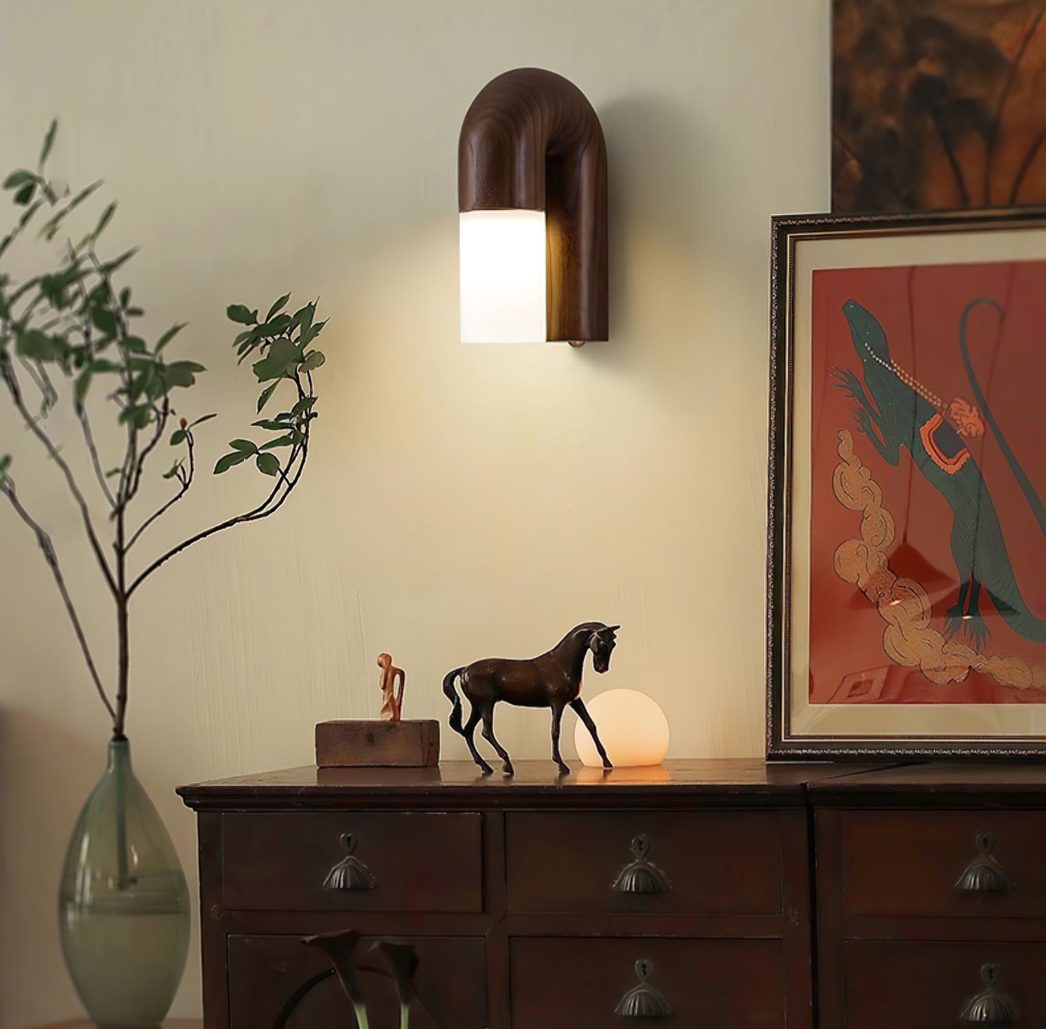 Arcus Wood Wall Lamp - Cueteks