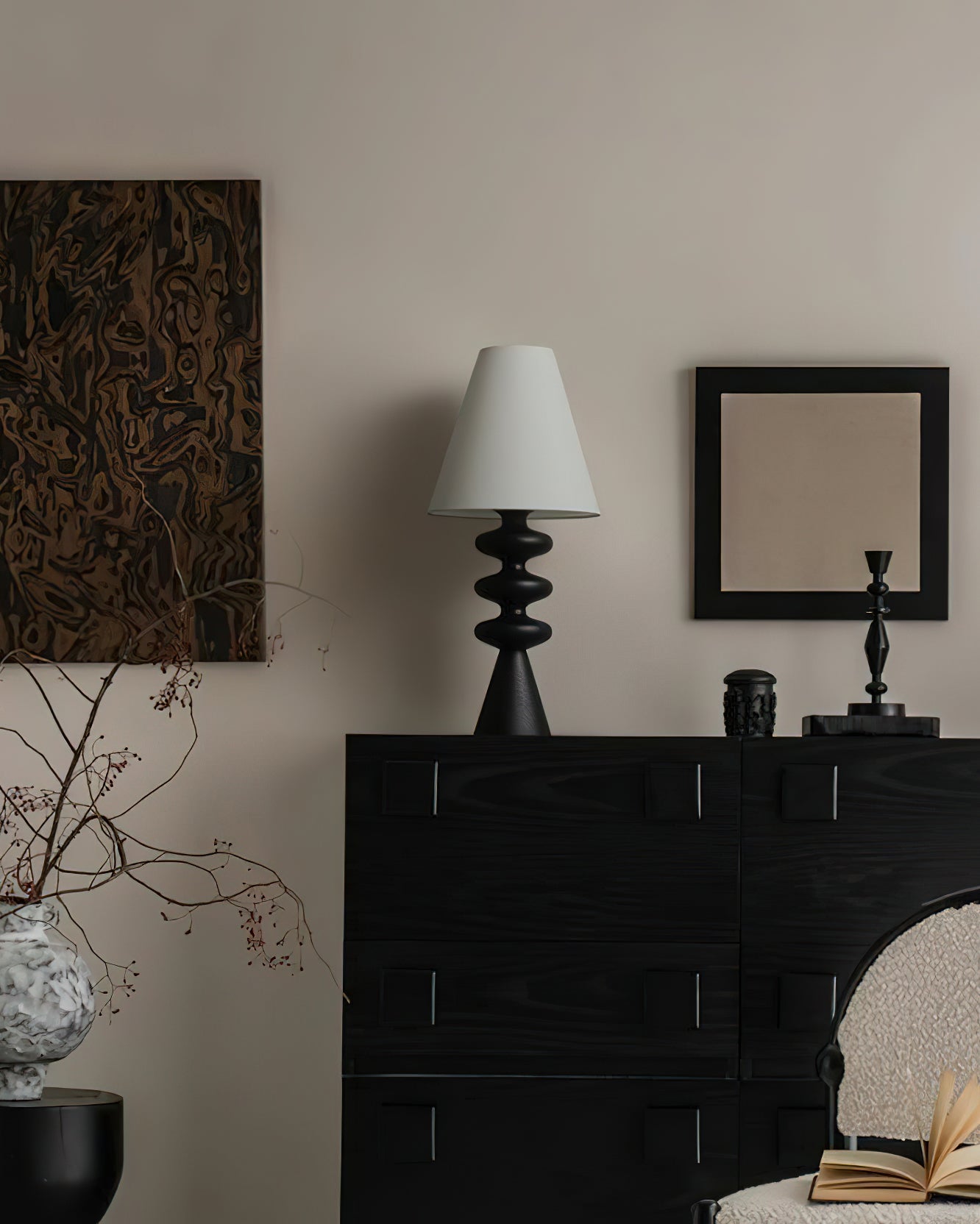 Ripple Wood Table Lamp - Cueteks