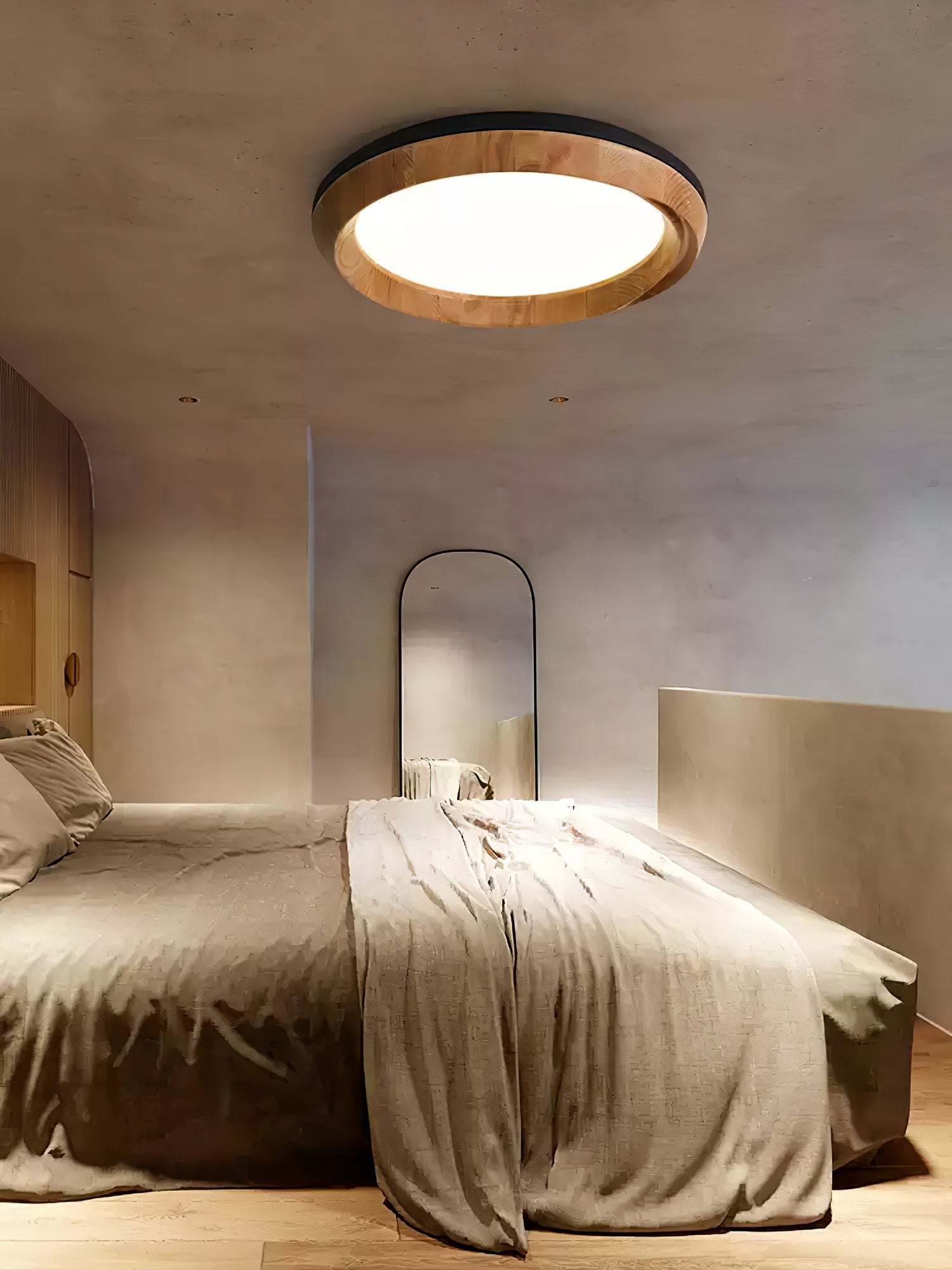 Ripple Wood Ceiling Light - Cueteks