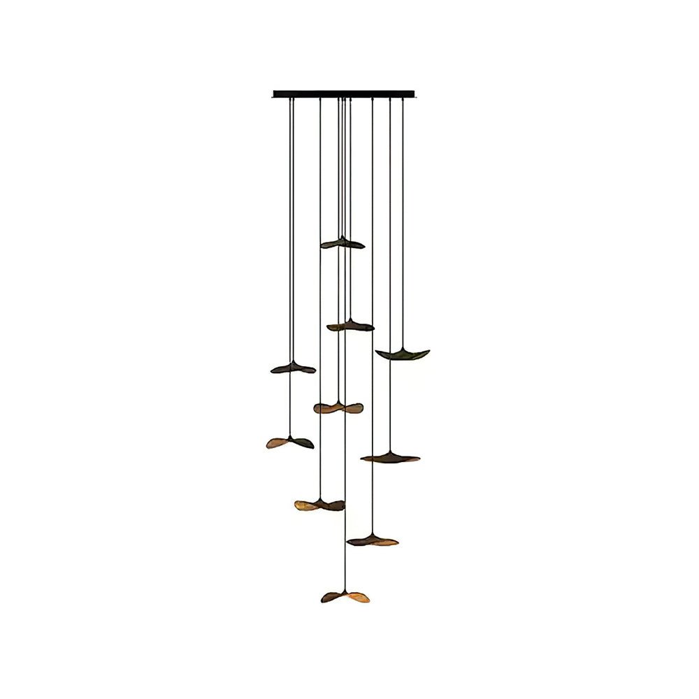 Empty Leaf Chandelier - Cueteks