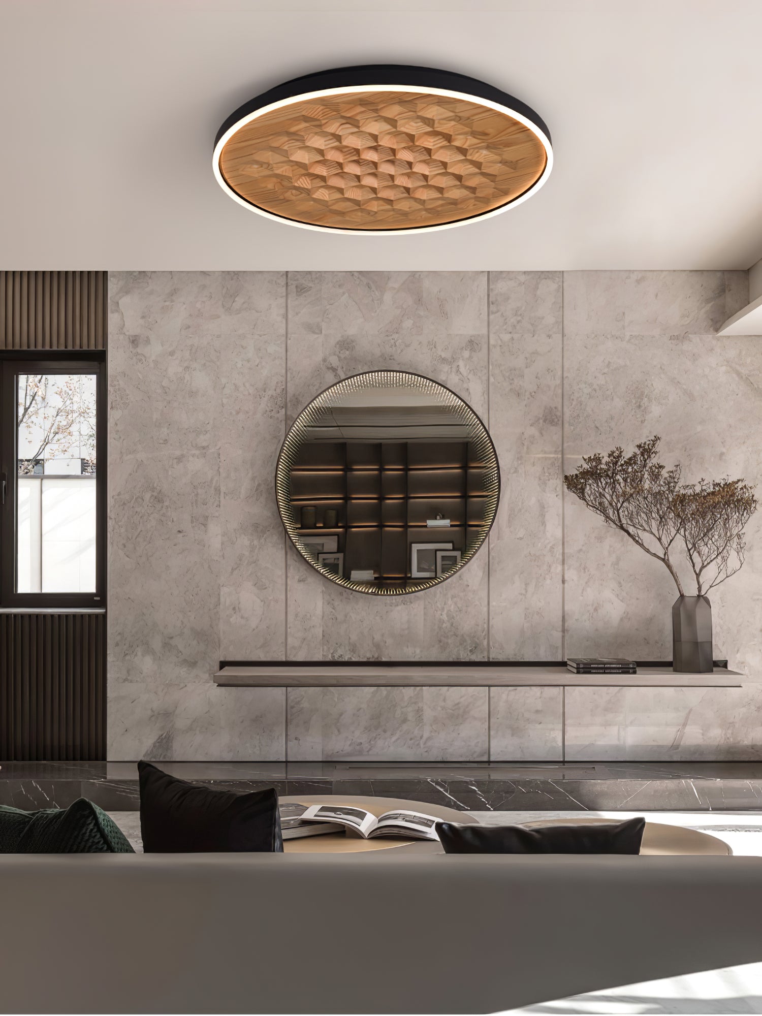 Heartwood Ceiling Lamp - Cueteks