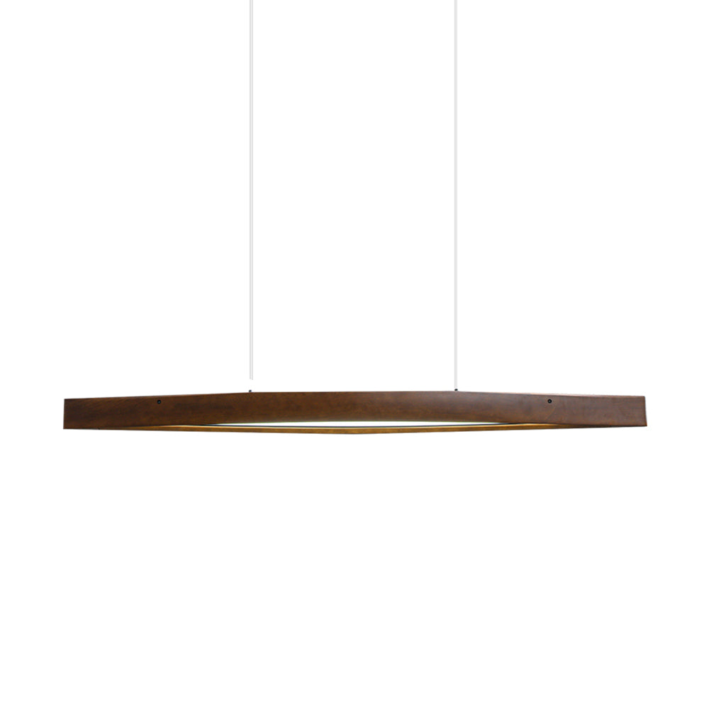 Horizon Linear Wood Pendant Lamp - Cueteks