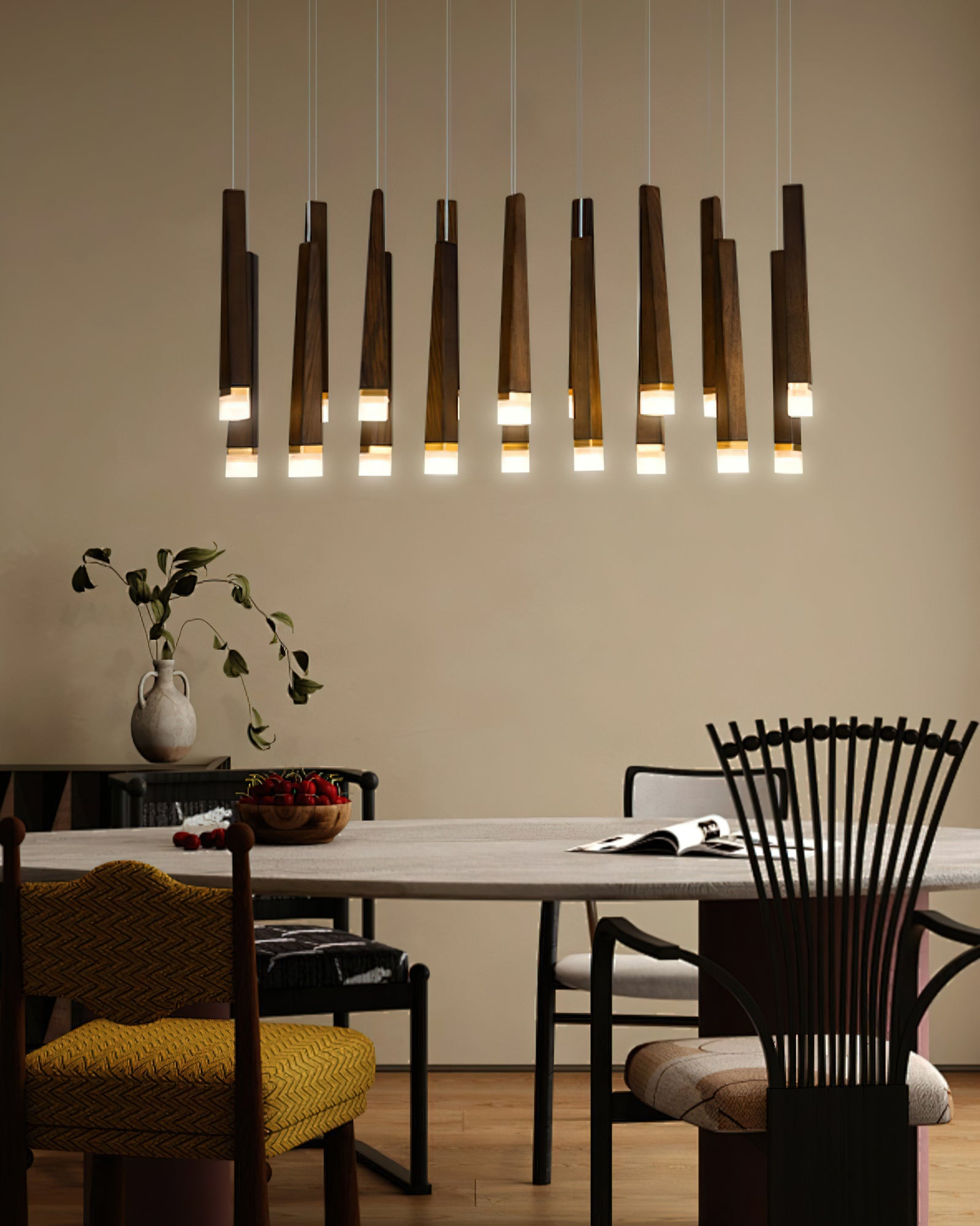 Firewood Stick Chandelier - Cueteks