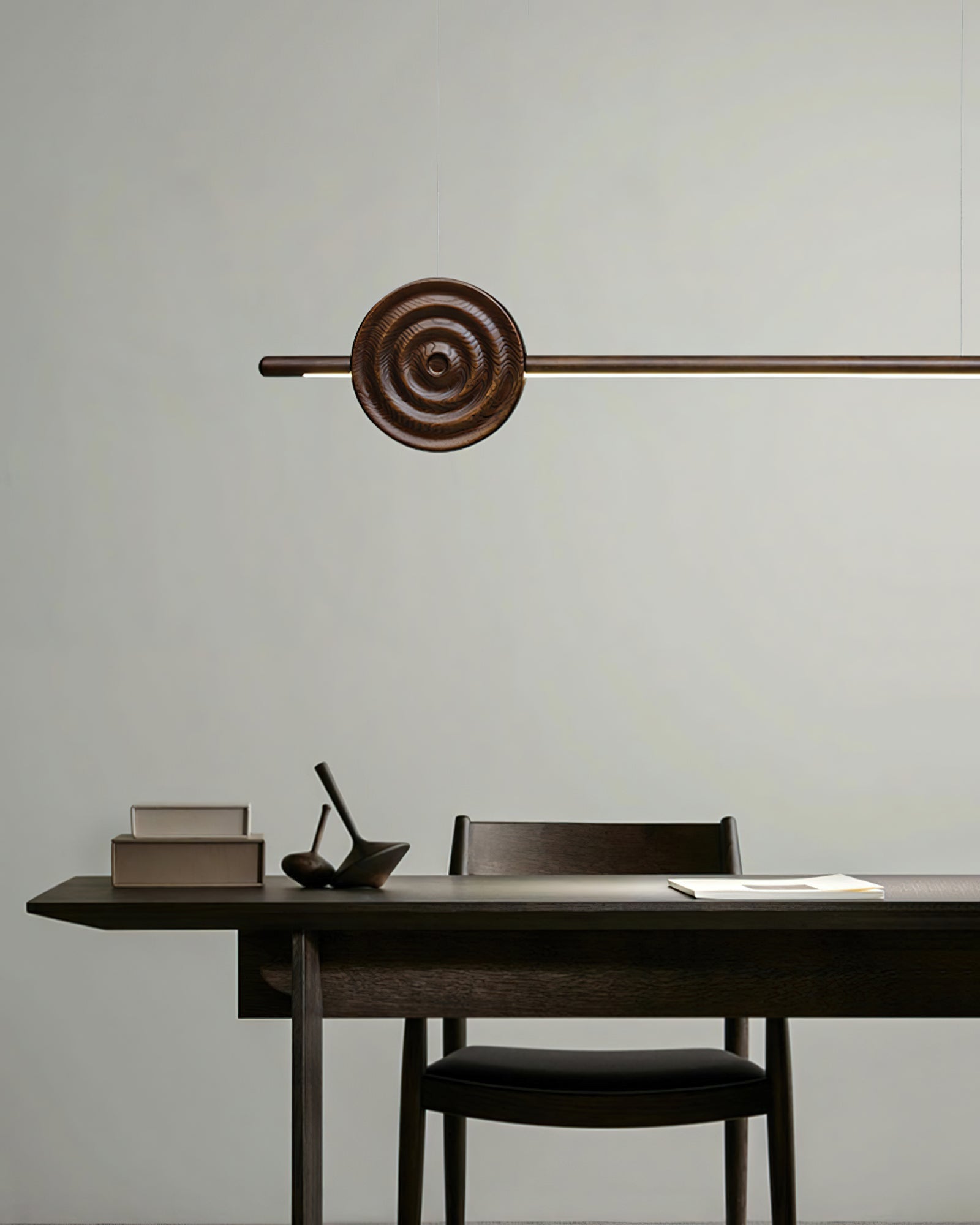 Erhu Wood Chandelier - Cueteks