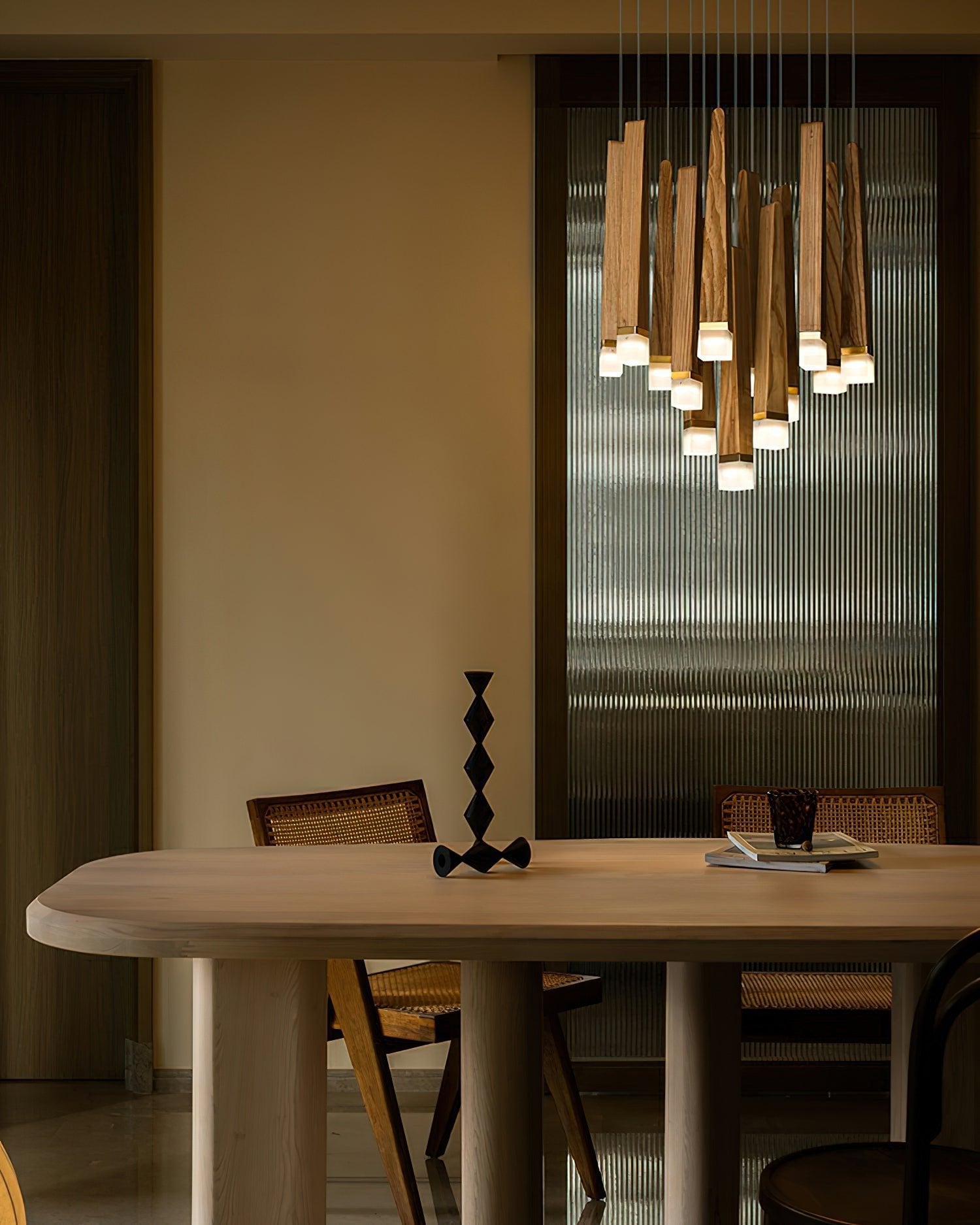 Firewood Stick Chandelier - Cueteks