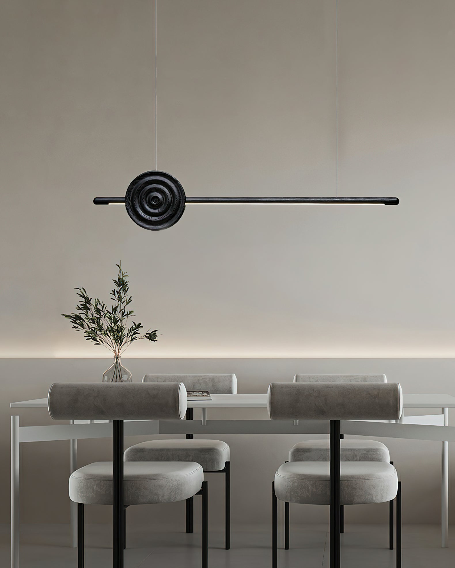 Erhu Wood Chandelier - Cueteks