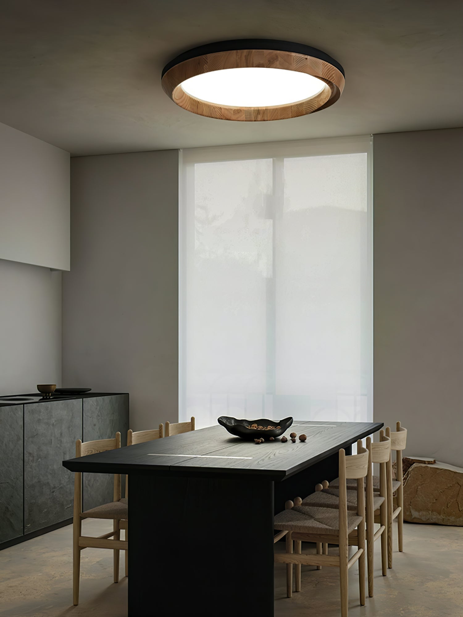 Ripple Wood Ceiling Light - Cueteks