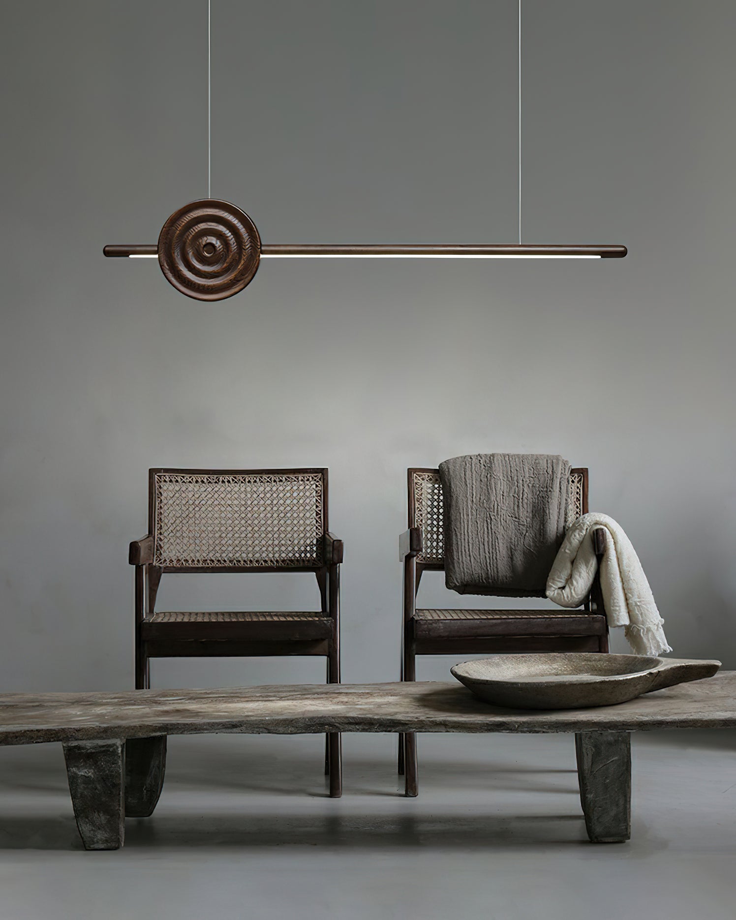 Erhu Wood Chandelier - Cueteks