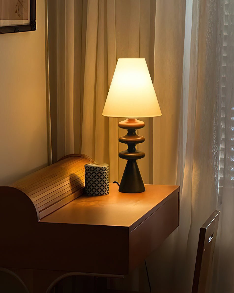Ripple Wood Table Lamp - Cueteks