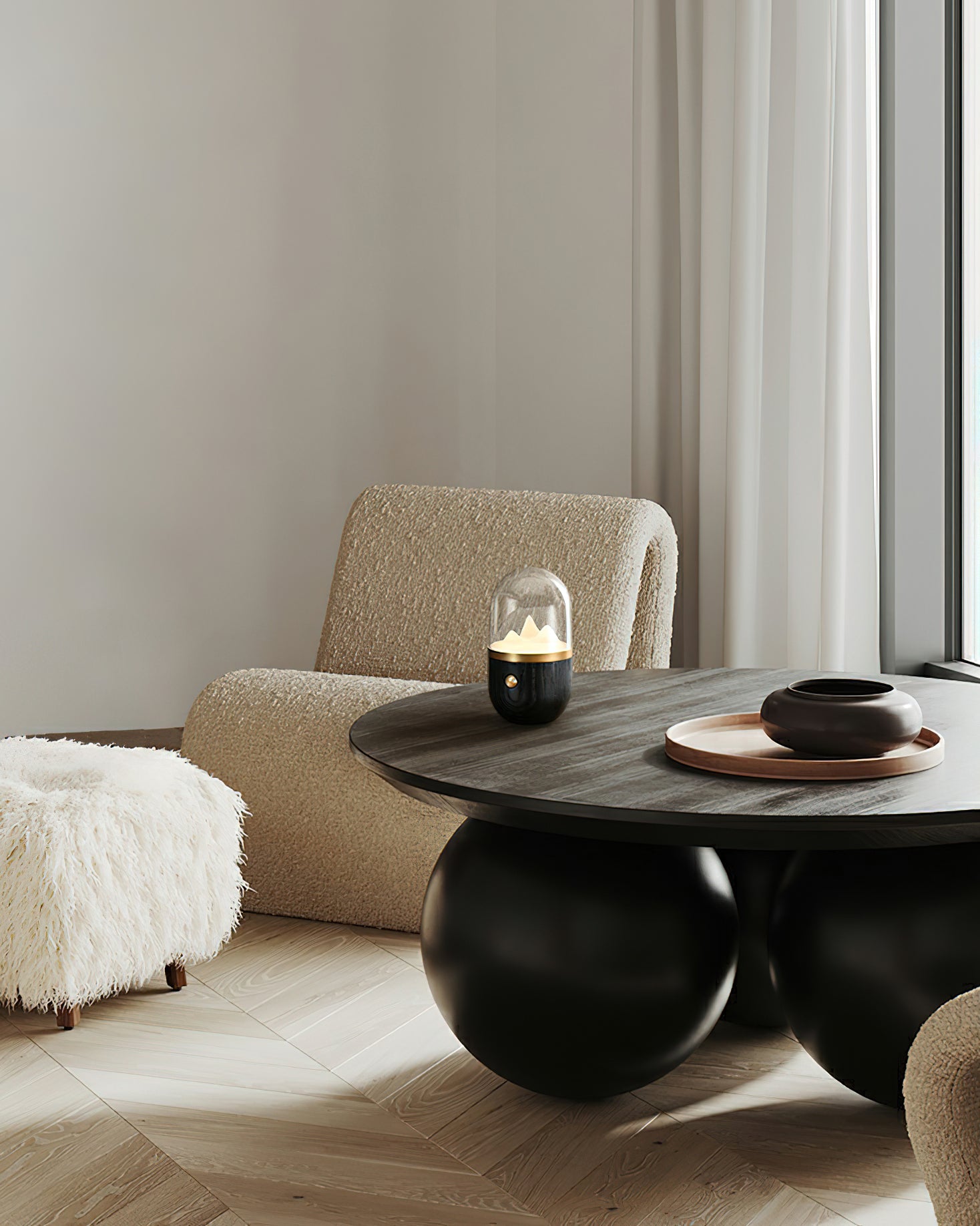 Mountain Peak Night Table Lamp - Cueteks