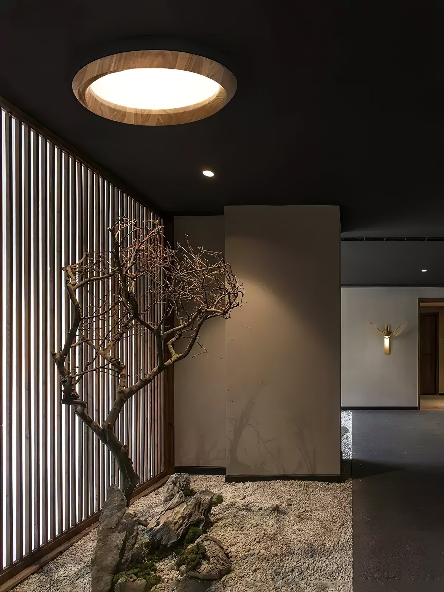 Ripple Wood Ceiling Light - Cueteks