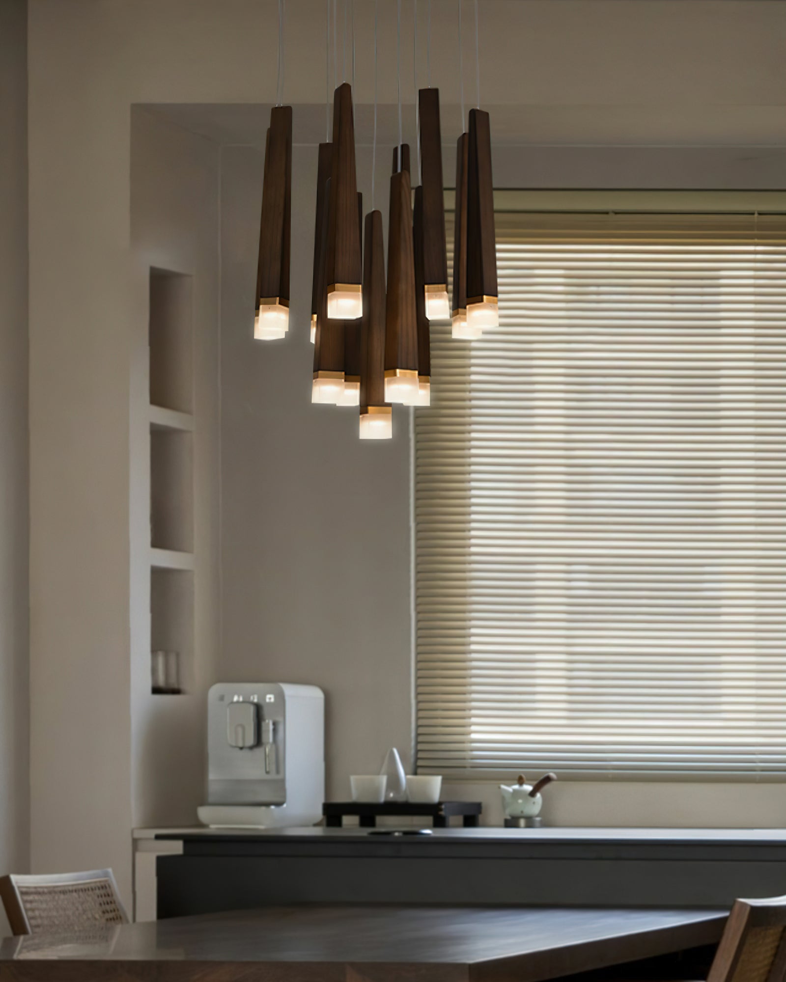 Firewood Stick Chandelier - Cueteks