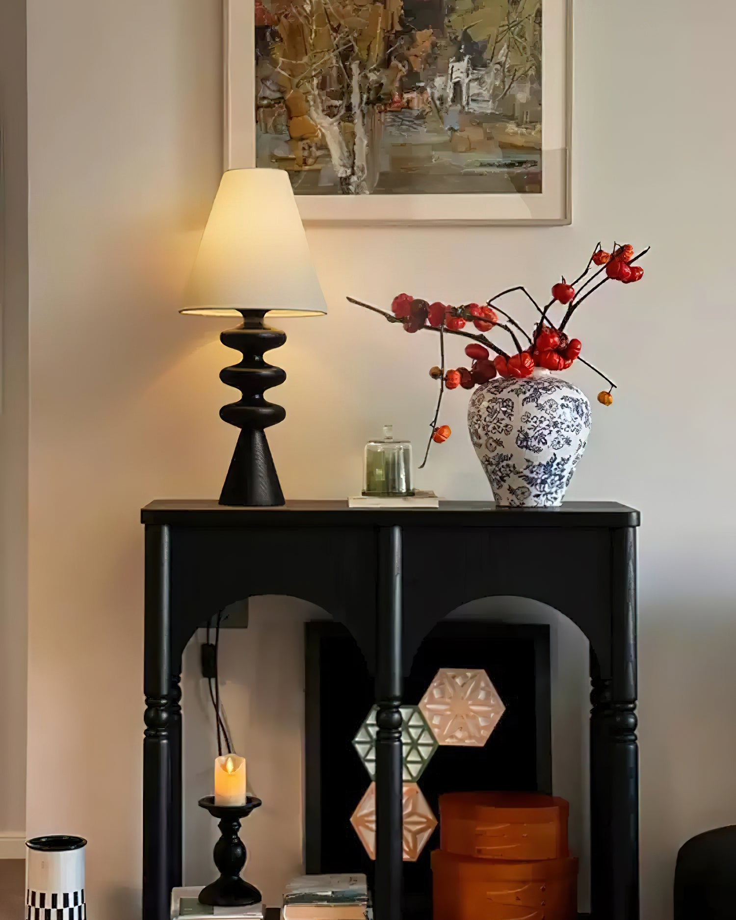 Ripple Wood Table Lamp - Cueteks