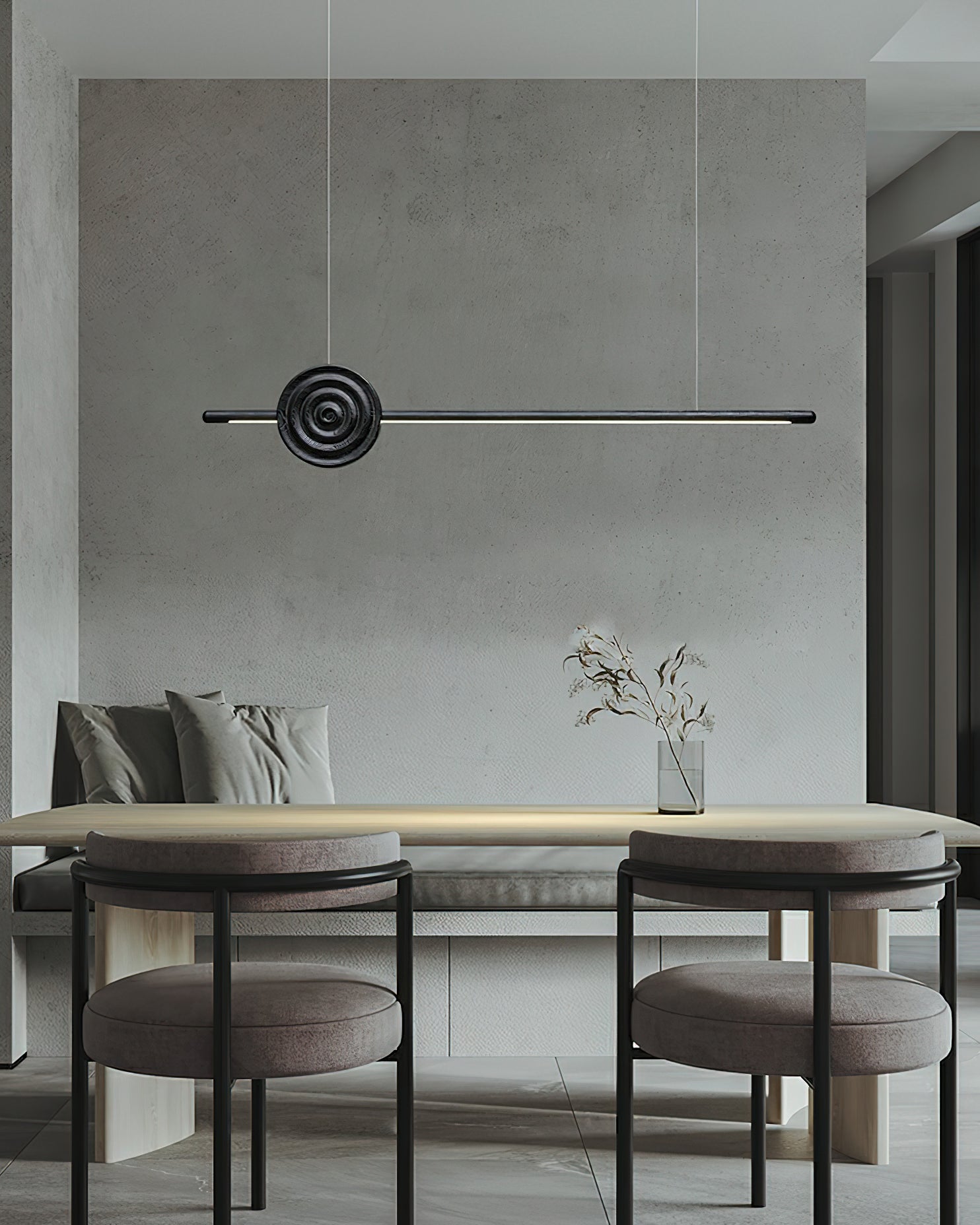 Erhu Wood Chandelier - Cueteks