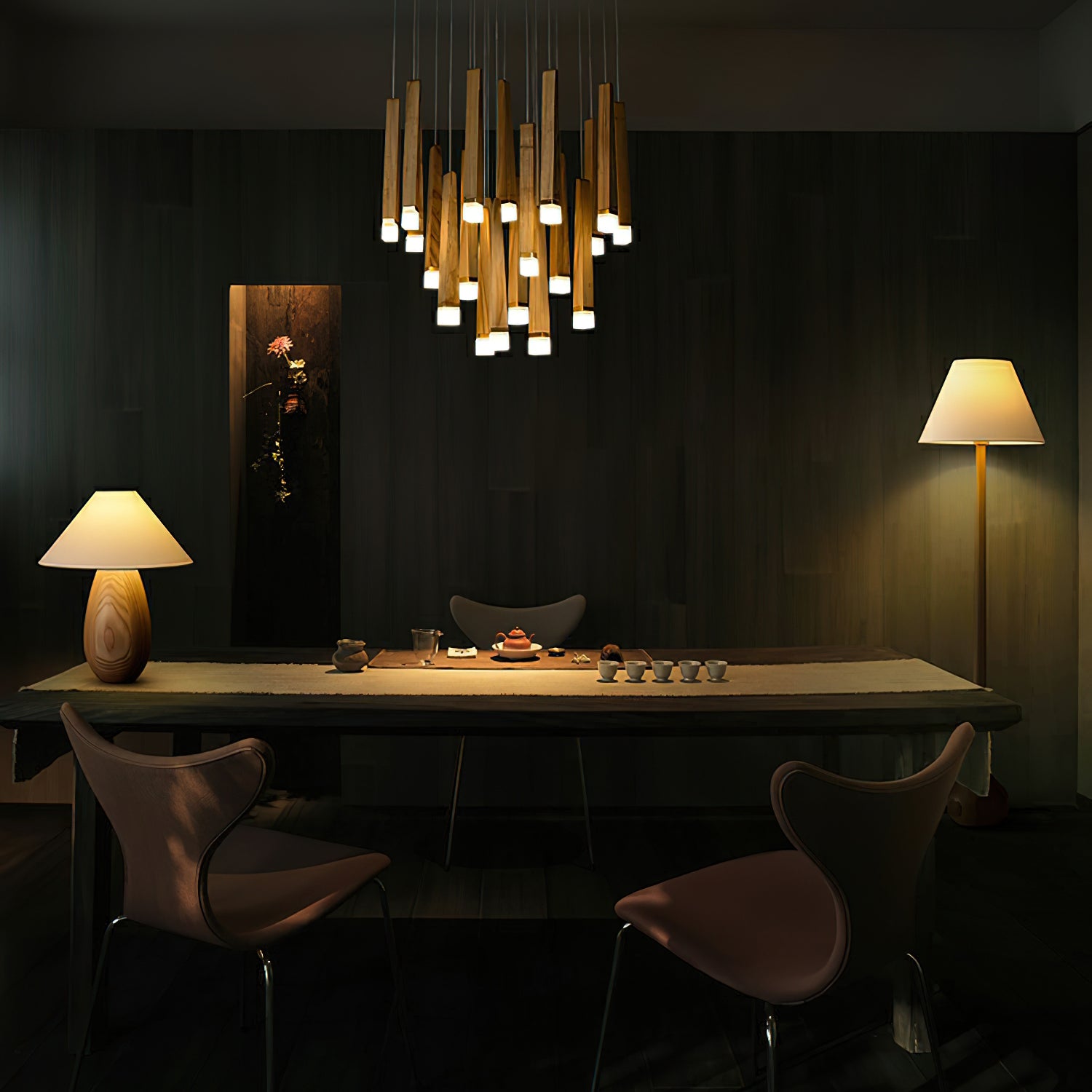 Firewood Stick Chandelier - Cueteks