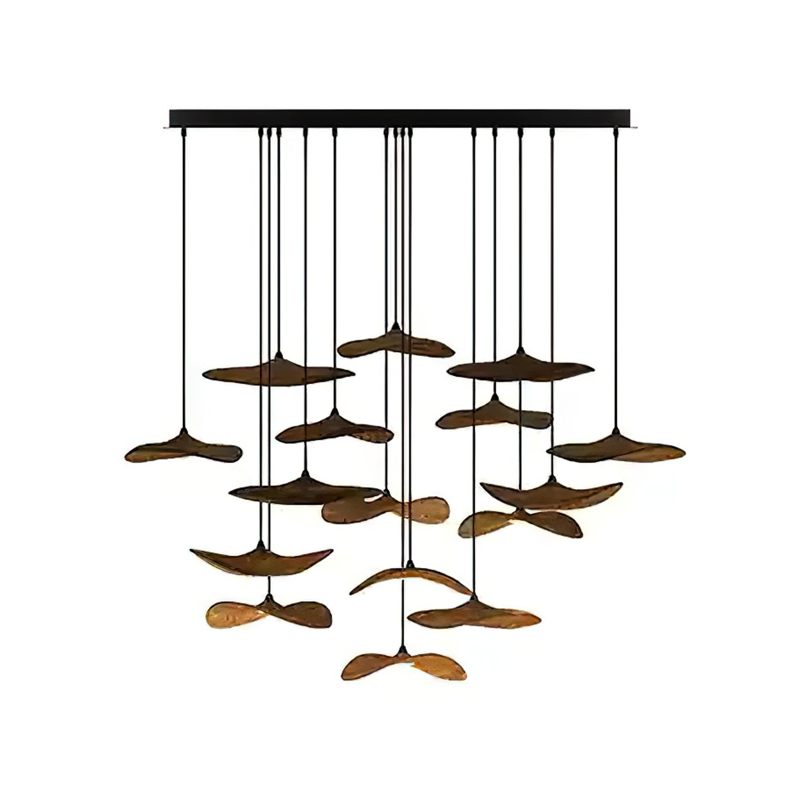 Empty Leaf Chandelier - Cueteks