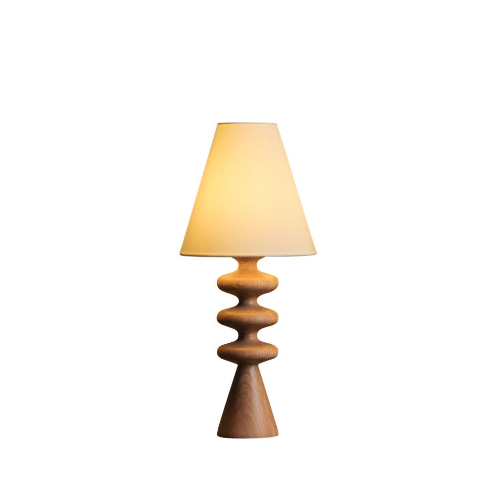 Ripple Wood Table Lamp - Cueteks