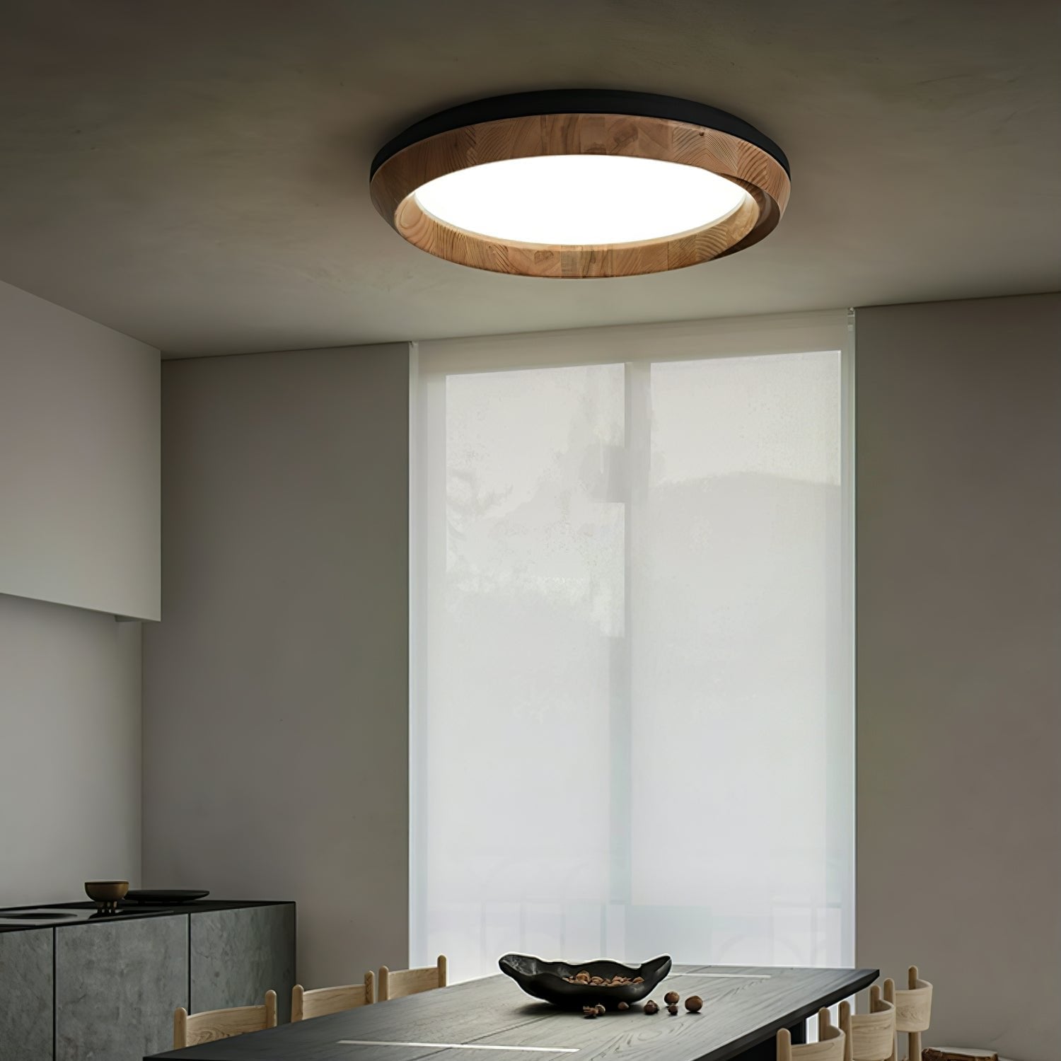 Ripple Wood Ceiling Light - Cueteks