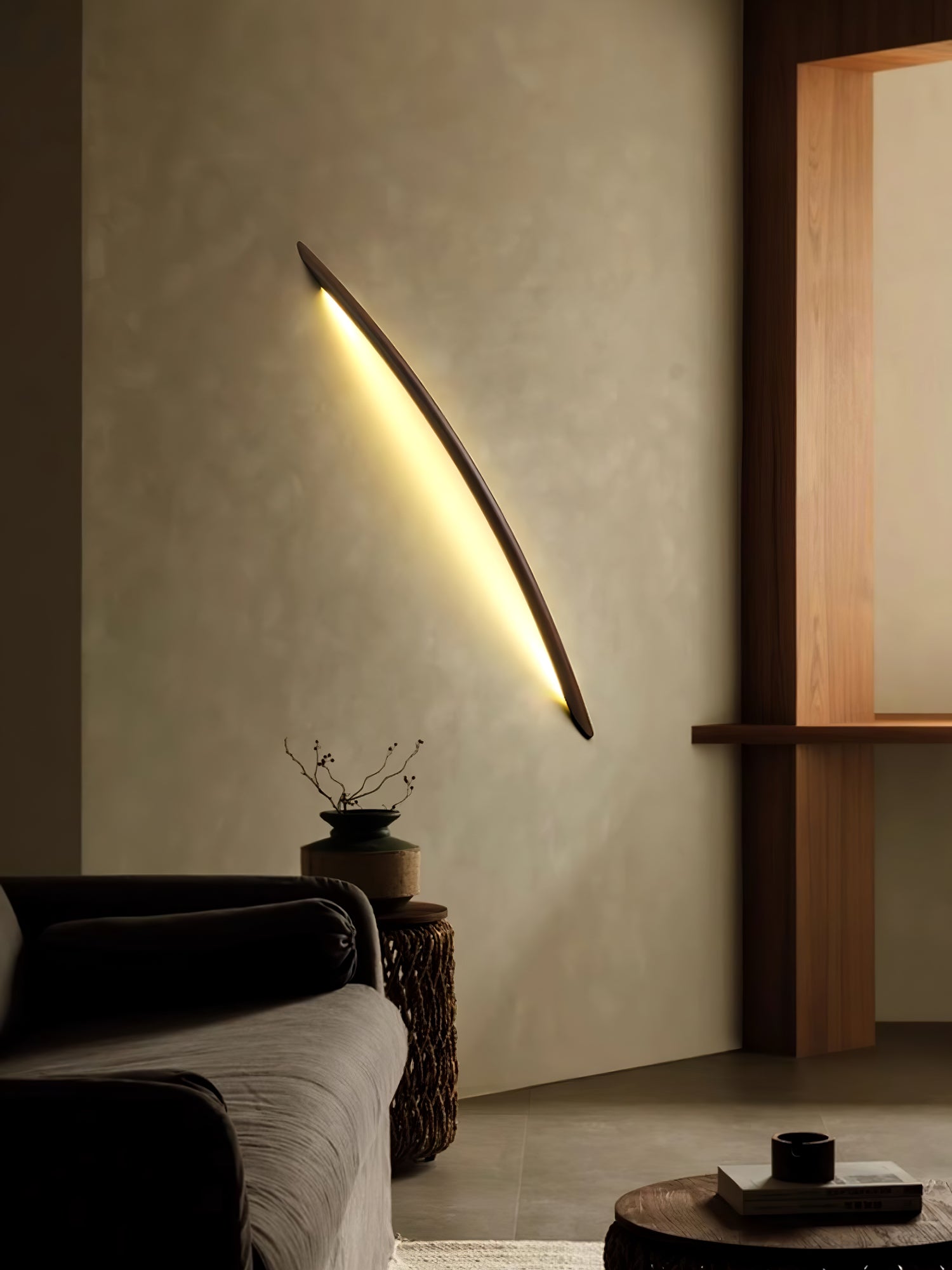 Linea Wood Wall Light - Cueteks