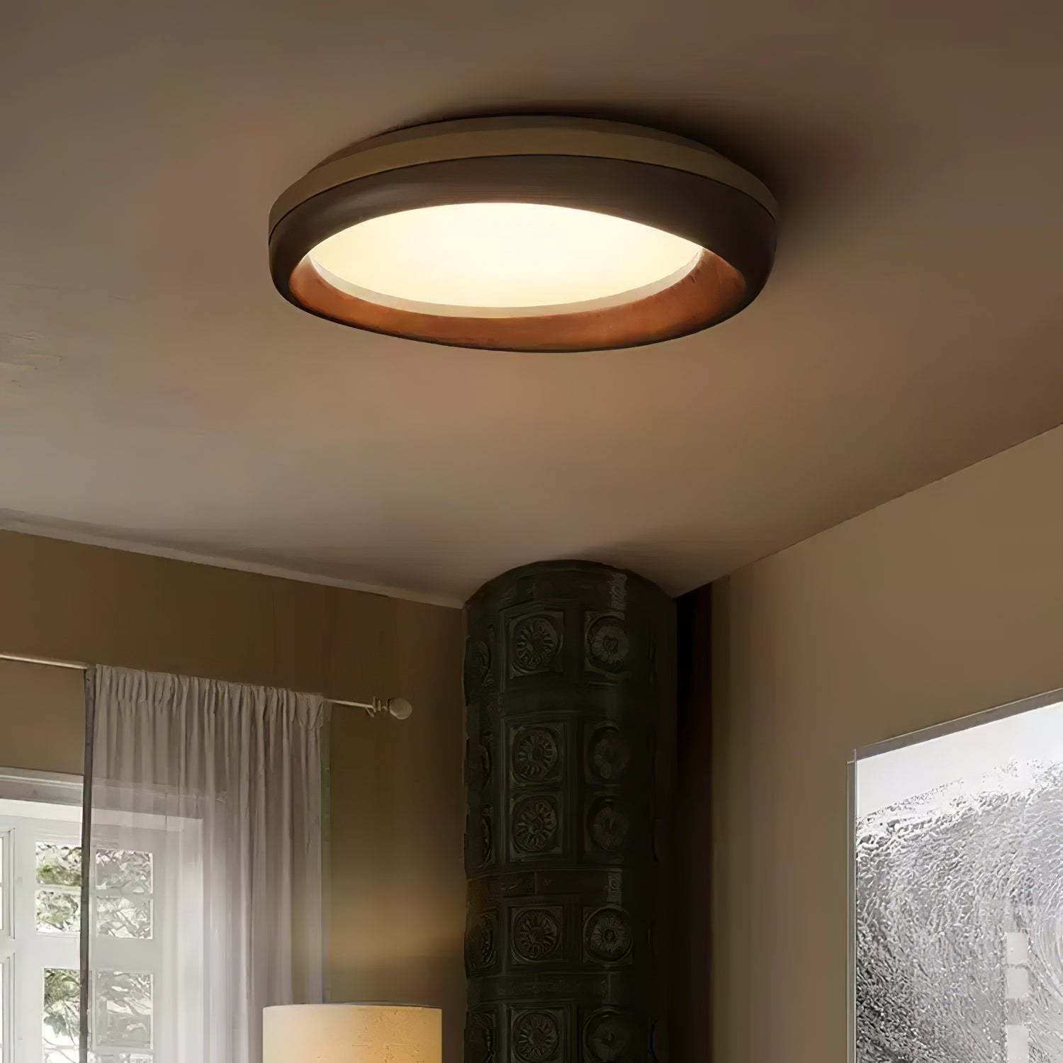 Zenova Wood Ceiling Light - Cueteks