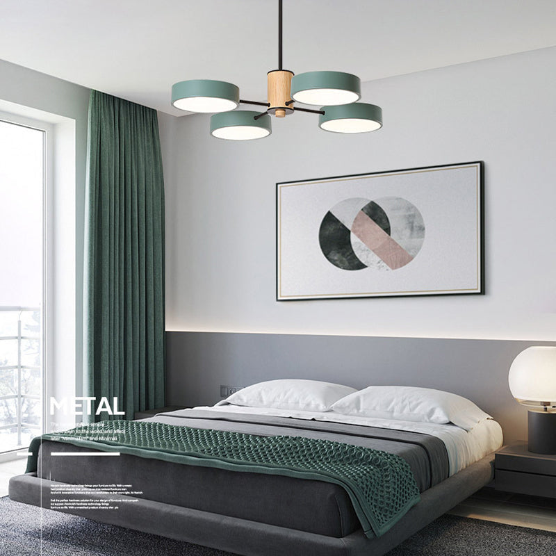 Moderne Industrielle Kronleuchter Pendelleuchte, Grau - Cueteks