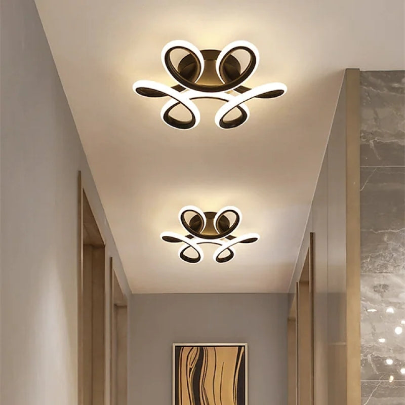 Lacey Moderne LED Deckenleuchte aus Metall für Korridor, Metall - Cueteks