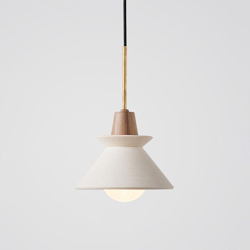 Ozawa MInimalistisch Pendelleuchte Weiß, ∅20/25CM - Cueteks