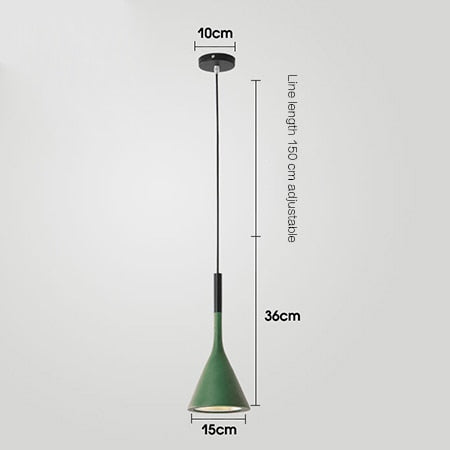 Morandi Nordische Moderne LED Pendelleuchte, Schwarz - Cueteks