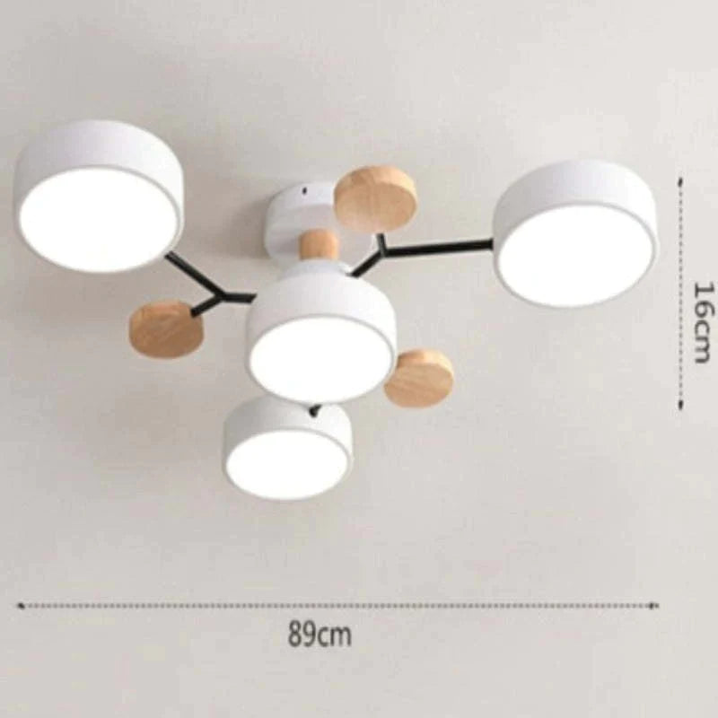Moderne runde LED Deckenleuchte für Wohn- / Schlafzimmer, Grün - Cueteks