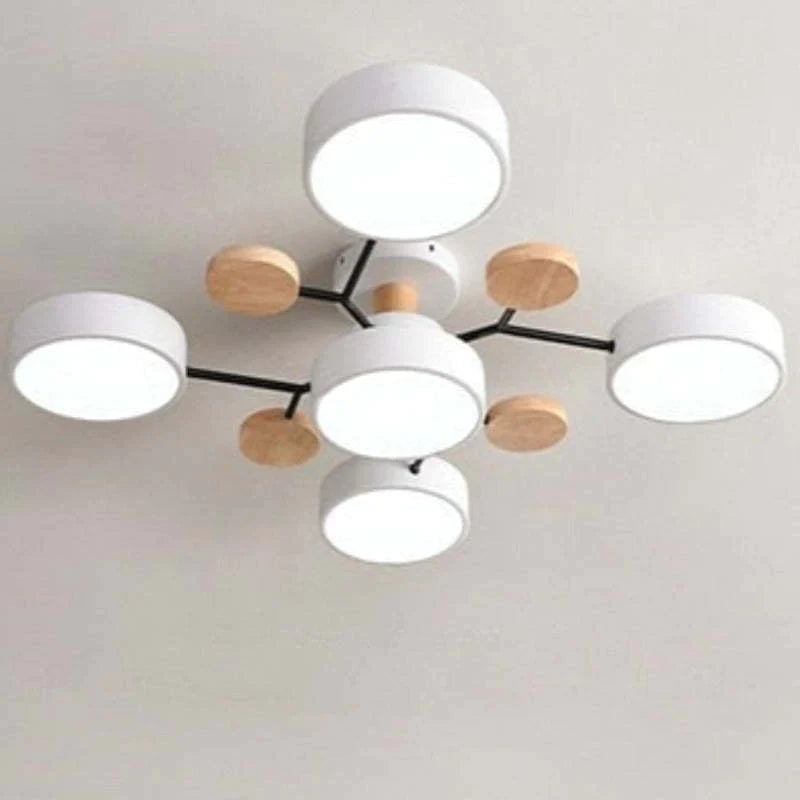 Moderne runde LED Deckenleuchte für Wohn- / Schlafzimmer, Grün - Cueteks