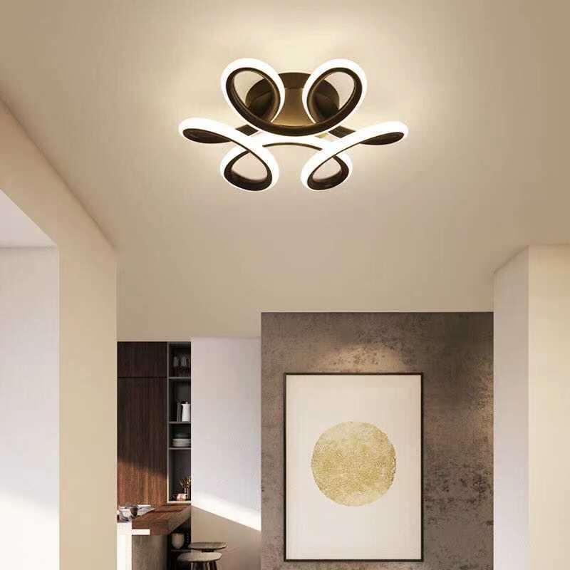 Lacey Moderne LED Deckenleuchte aus Metall für Korridor, Metall - Cueteks