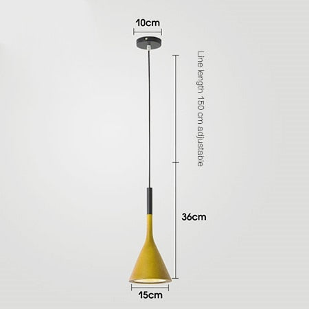 Morandi Nordische Moderne LED Pendelleuchte, Schwarz - Cueteks