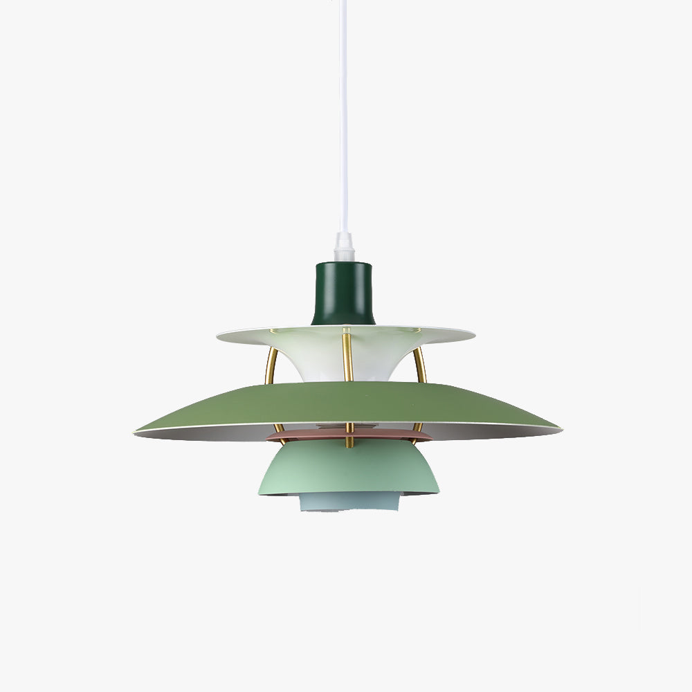 Moderne Macaron Regenschirm Pendelleuchte. Rauchviolett & Grau - Cueteks