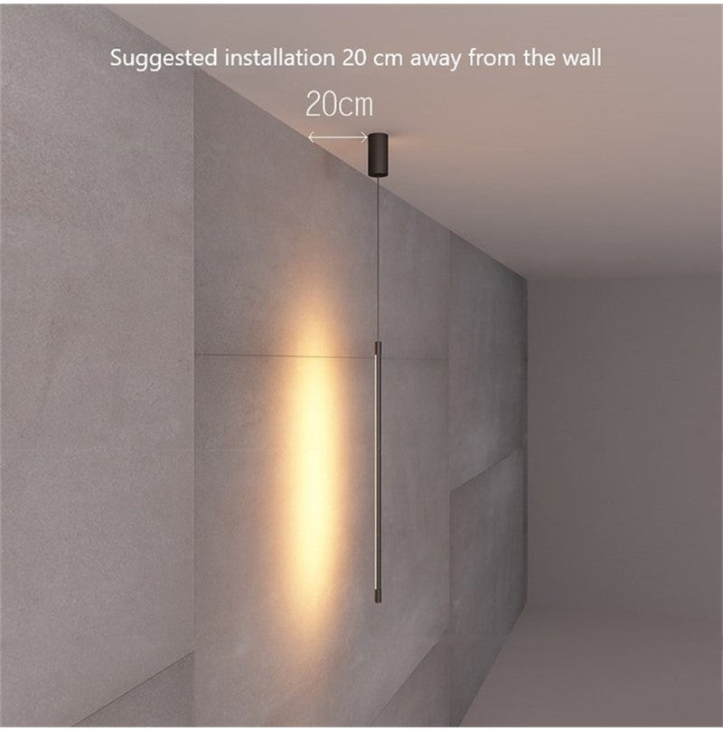 Edge Moderne Nachttischlampe LED Pendelleuchten, L 80CM - Cueteks
