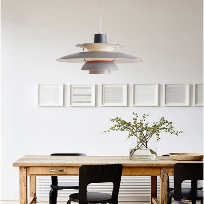 Moderne Macaron Regenschirm Pendelleuchte. Rauchviolett & Grau - Cueteks