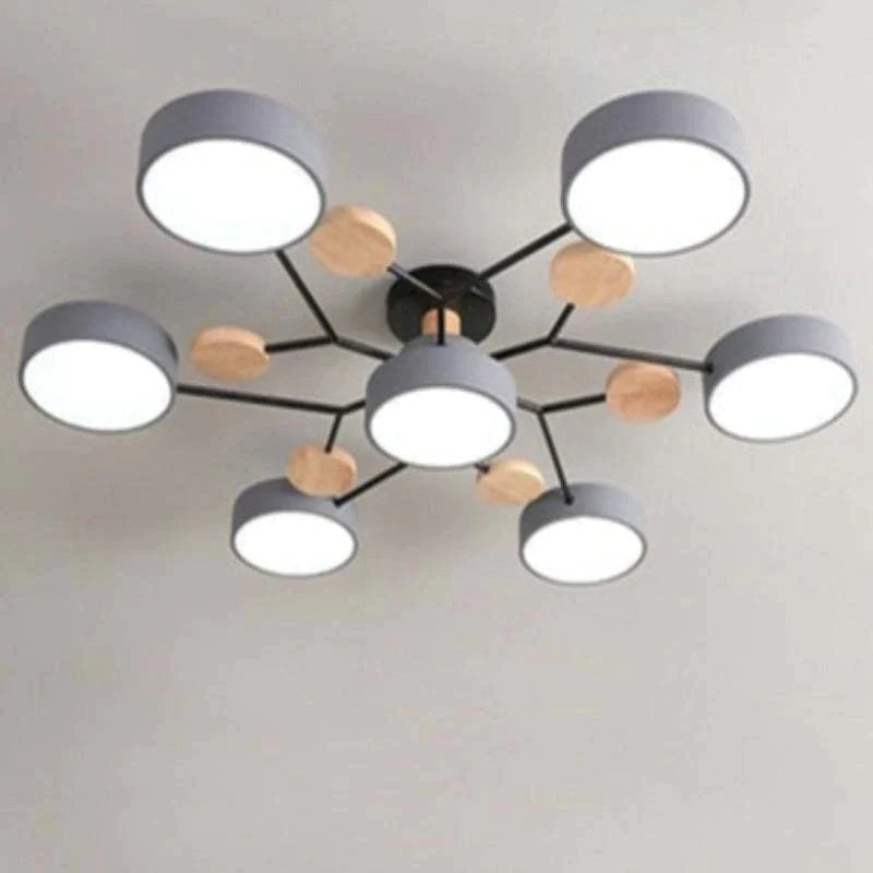 Moderne runde LED Deckenleuchte für Wohn- / Schlafzimmer, Grün - Cueteks