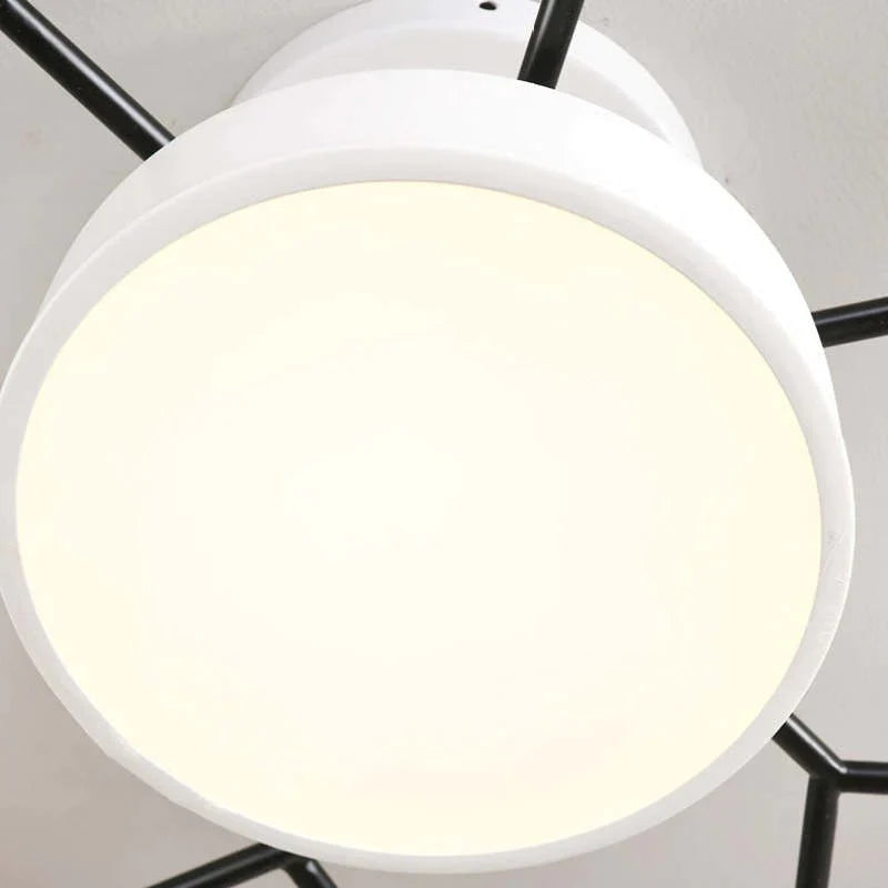Moderne runde LED Deckenleuchte für Wohn- / Schlafzimmer, Grün - Cueteks