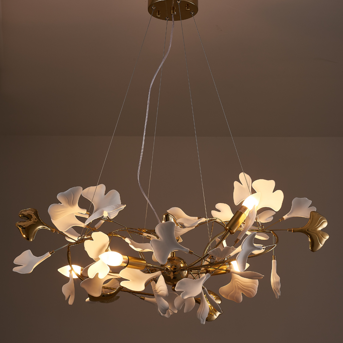 Olivia Kronleuchter Art Déco-Designs für Foyer, ∅60CM - Cueteks