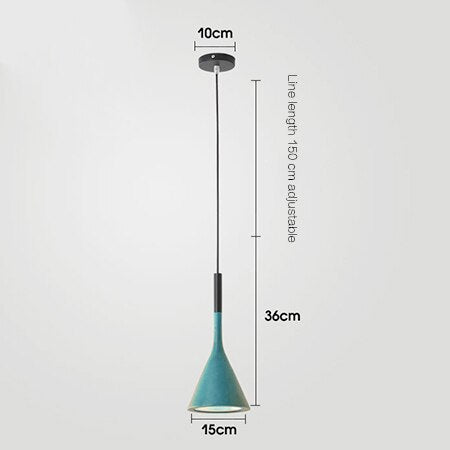 Morandi Nordische Moderne LED Pendelleuchte, Schwarz - Cueteks