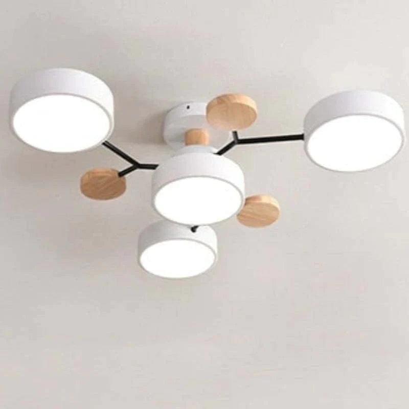 Moderne runde LED Deckenleuchte für Wohn- / Schlafzimmer, Grün - Cueteks