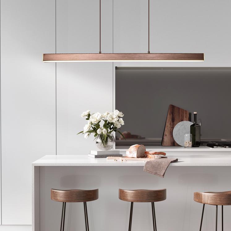 Edge Moderne einfache lineare LED Pendelleuchte, L 80/150CM - Cueteks